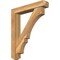 Ekena Millwork Balboa Craftsman Rough Sawn Bracket w/ Offset Brace, Western Red Cedar, 6"W x 32"D x 38"H BKT0604X32X38BOA04RWR - alternate 1